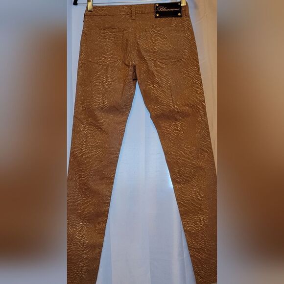 * * BLUMARINE SPARKLE STRETCHY DESIGNER JEANS - Picture 5 of 8